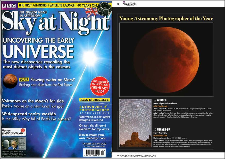 BBC Sky at Night Magazine, Lunar Eclipse Photo