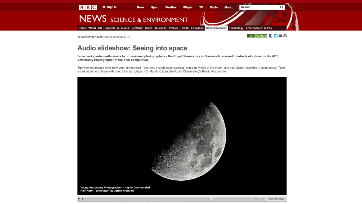 BBC NEWS Science & Environment, Astronomy photographer of the Year 2010