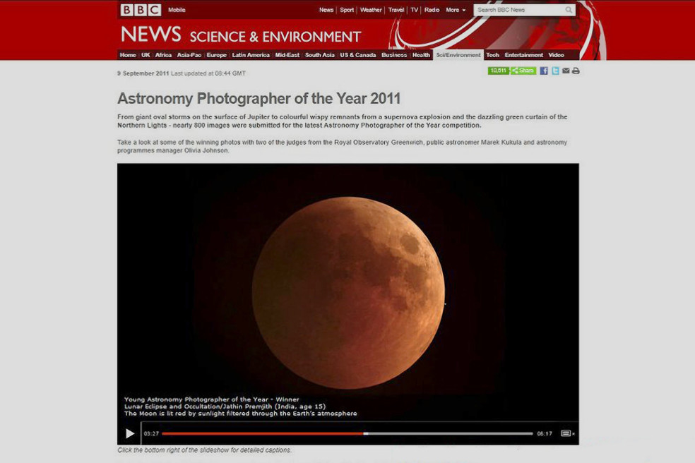 Young Astronomy Photographer of the Year – 2011