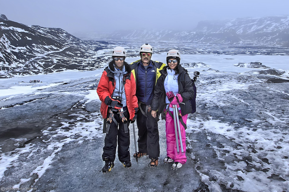 Trekking on “Solheimajokull” Glacier, Iceland