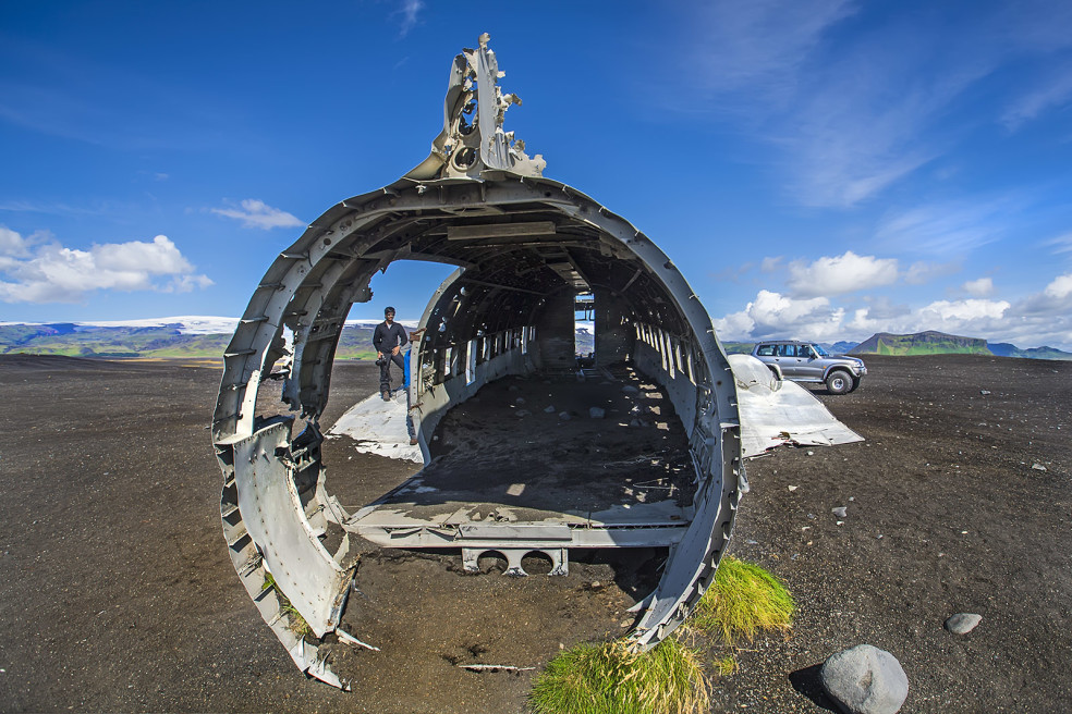 Wreckage of the  ‘Douglas Super DC-3’ , Iceland